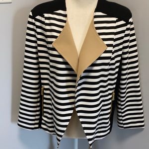 Chico’s Stiped Jacket NWT, Size 1